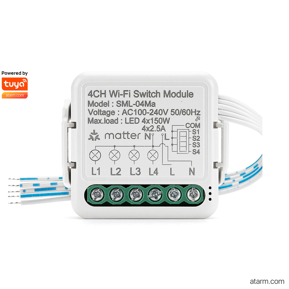 SML-04Ma 4CH Wi-Fi Matter Switch Module